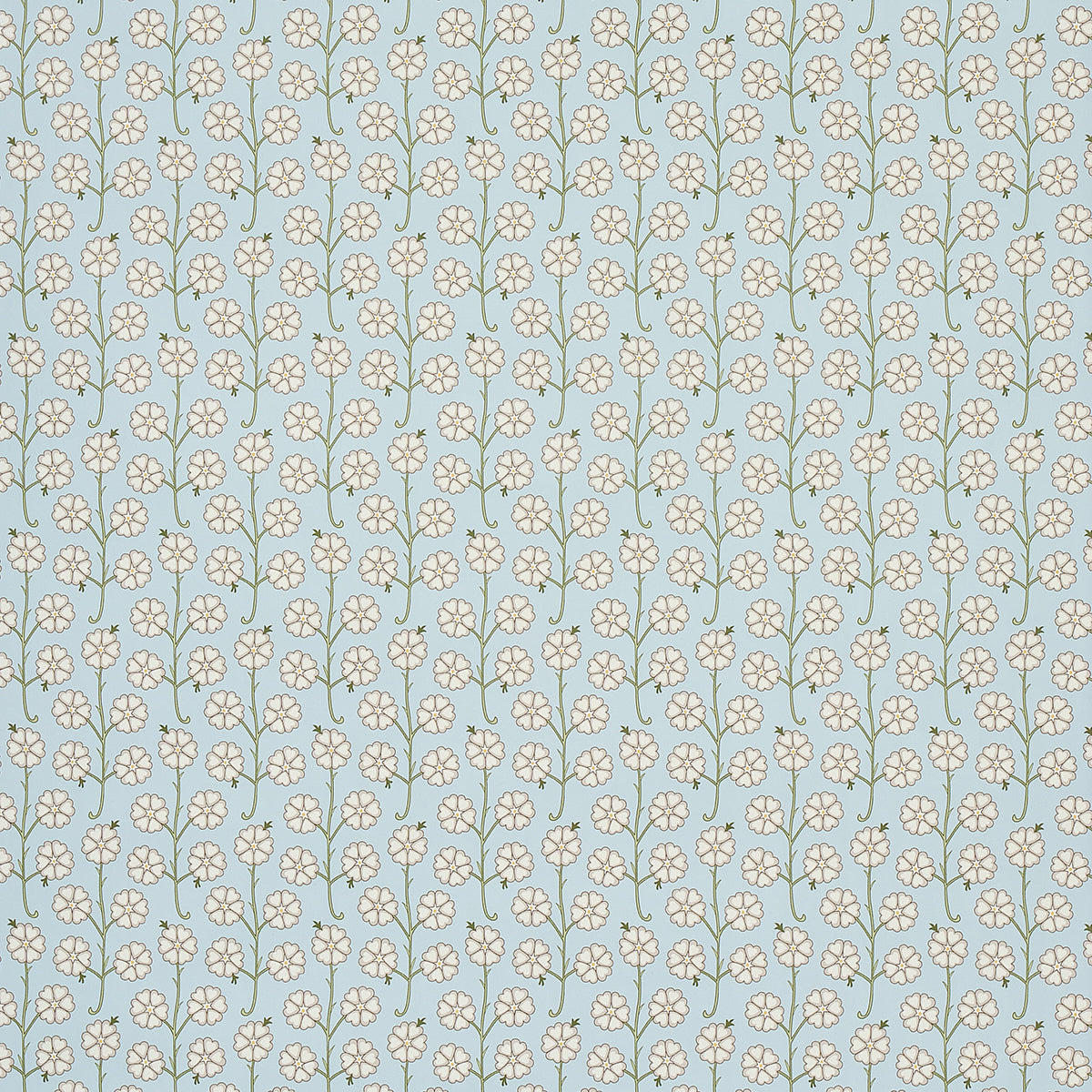 Gardenia wallpaper in egg blue color - pattern number 5014921 - by Schumacher in the Neisha Crosland collection