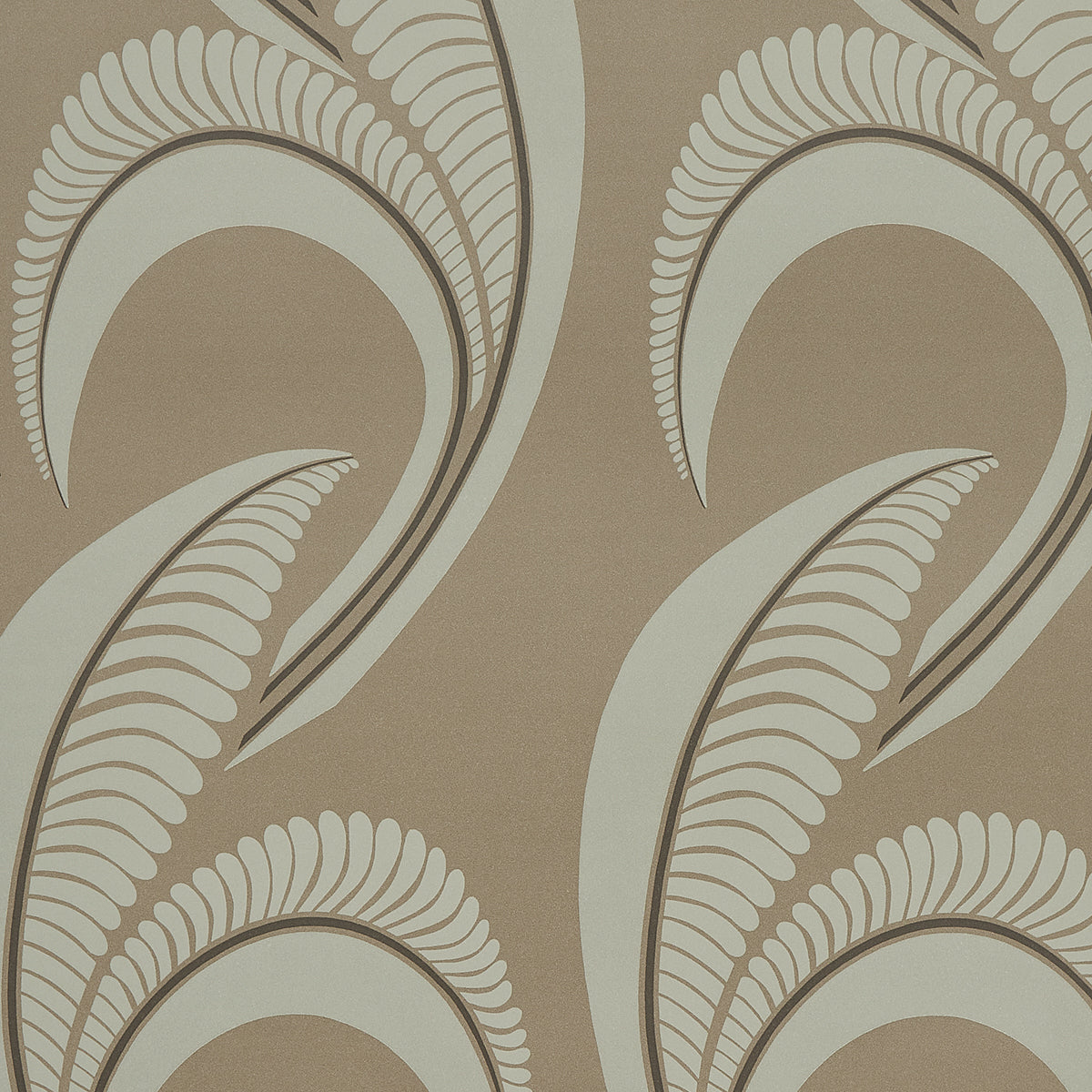 Banana Leaf wallpaper in tobacco color - pattern number 5014980 - by Schumacher in the Neisha Crosland collection