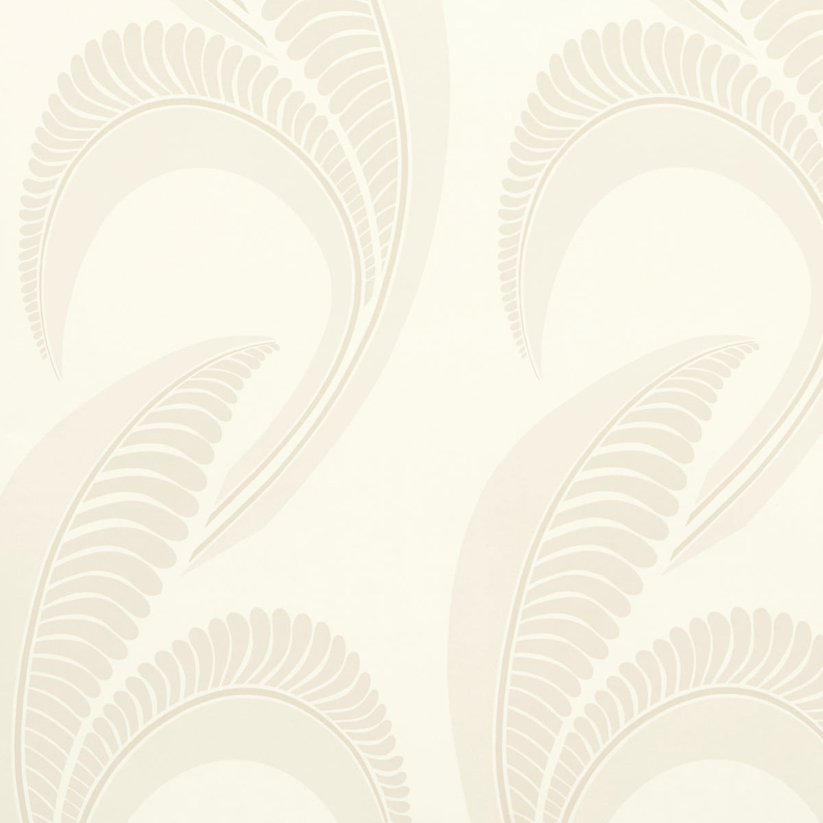 Banana Leaf wallpaper in ivory color - pattern number 5014981 - by Schumacher in the Neisha Crosland collection