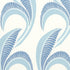 Banana Leaf wallpaper in china blue color - pattern number 5014982 - by Schumacher in the Neisha Crosland collection