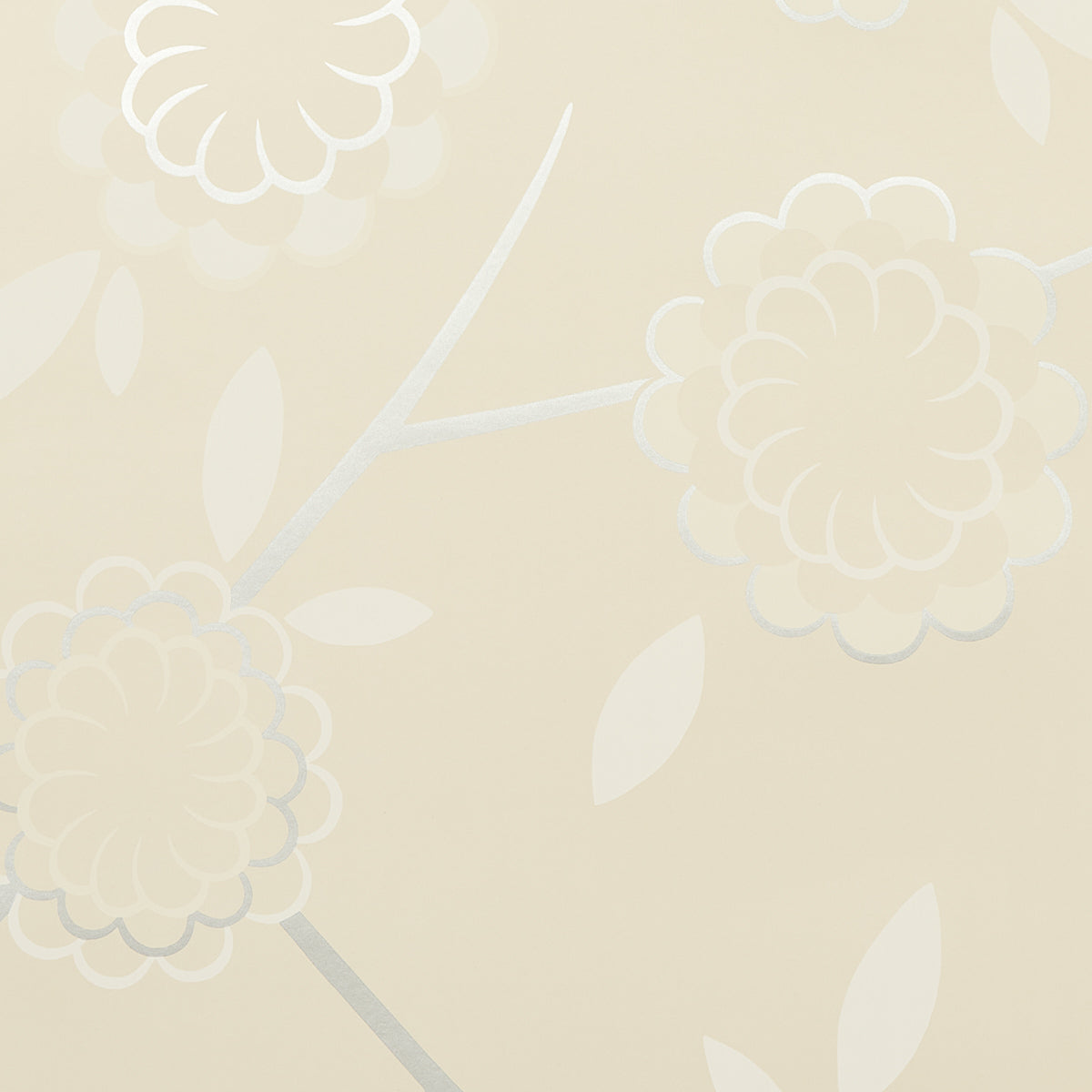 Birdtree wallpaper in silver color - pattern number 5014991 - by Schumacher in the Neisha Crosland collection