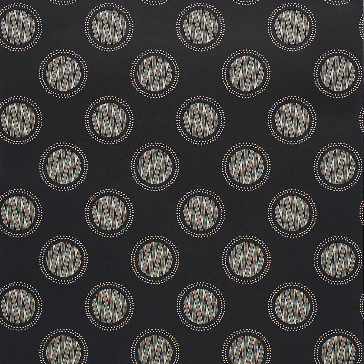 Watermark wallpaper in black and white color - pattern number 5015012 - by Schumacher in the Neisha Crosland collection