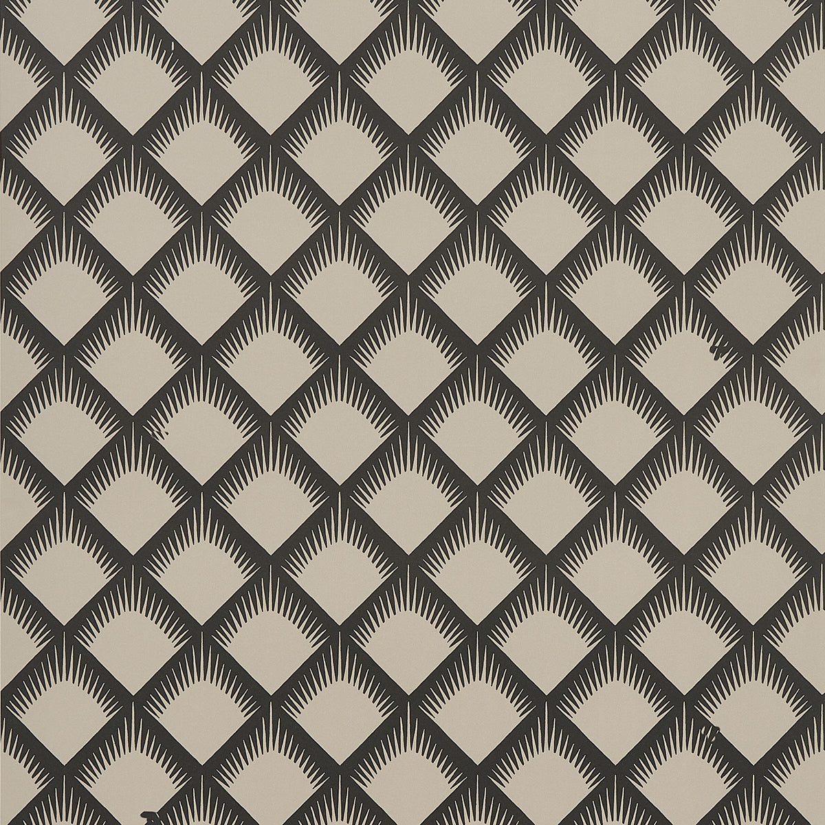 Maize wallpaper in black and cream color - pattern number 5015040 - by Schumacher in the Neisha Crosland collection