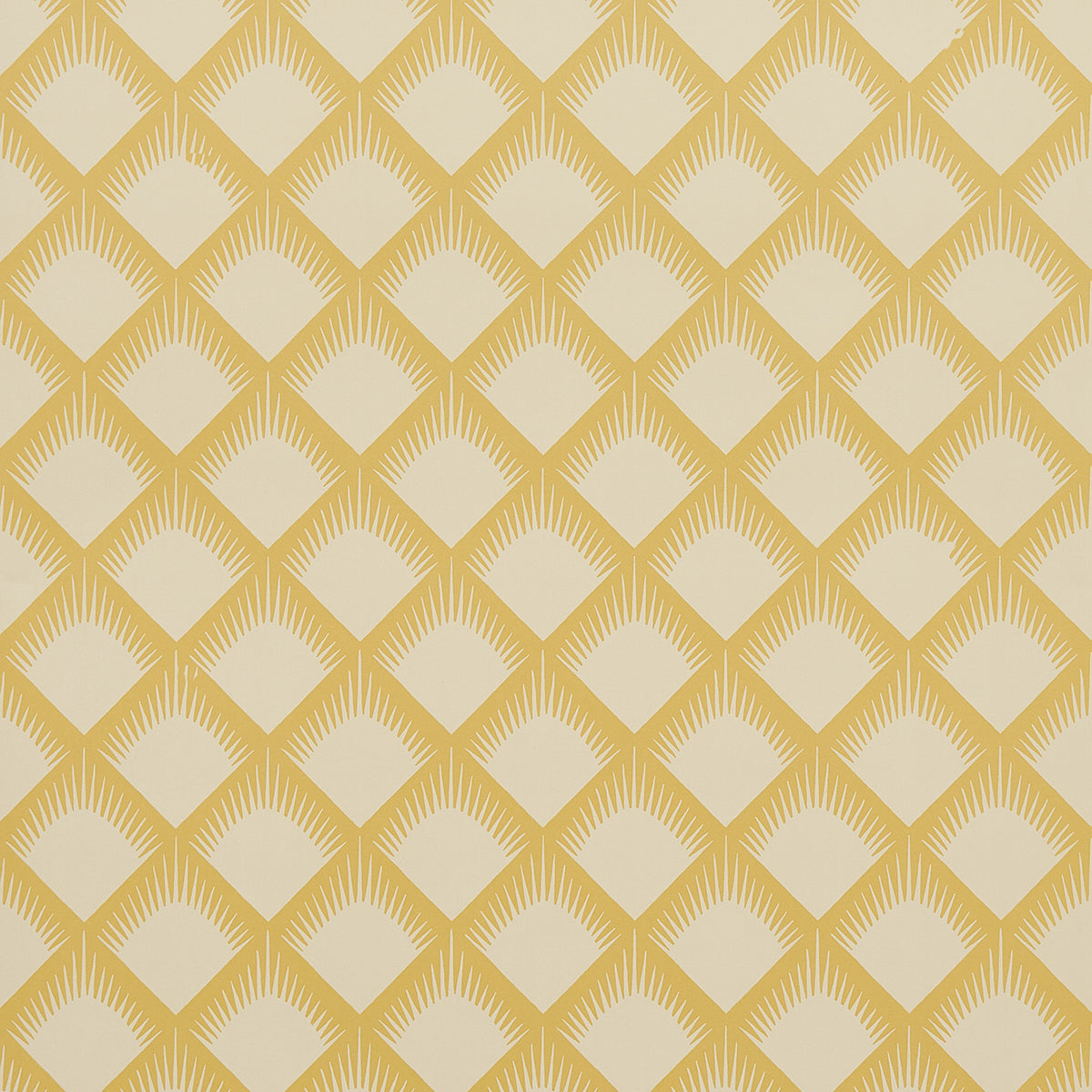 Maize wallpaper in mustard color - pattern number 5015042 - by Schumacher in the Neisha Crosland collection