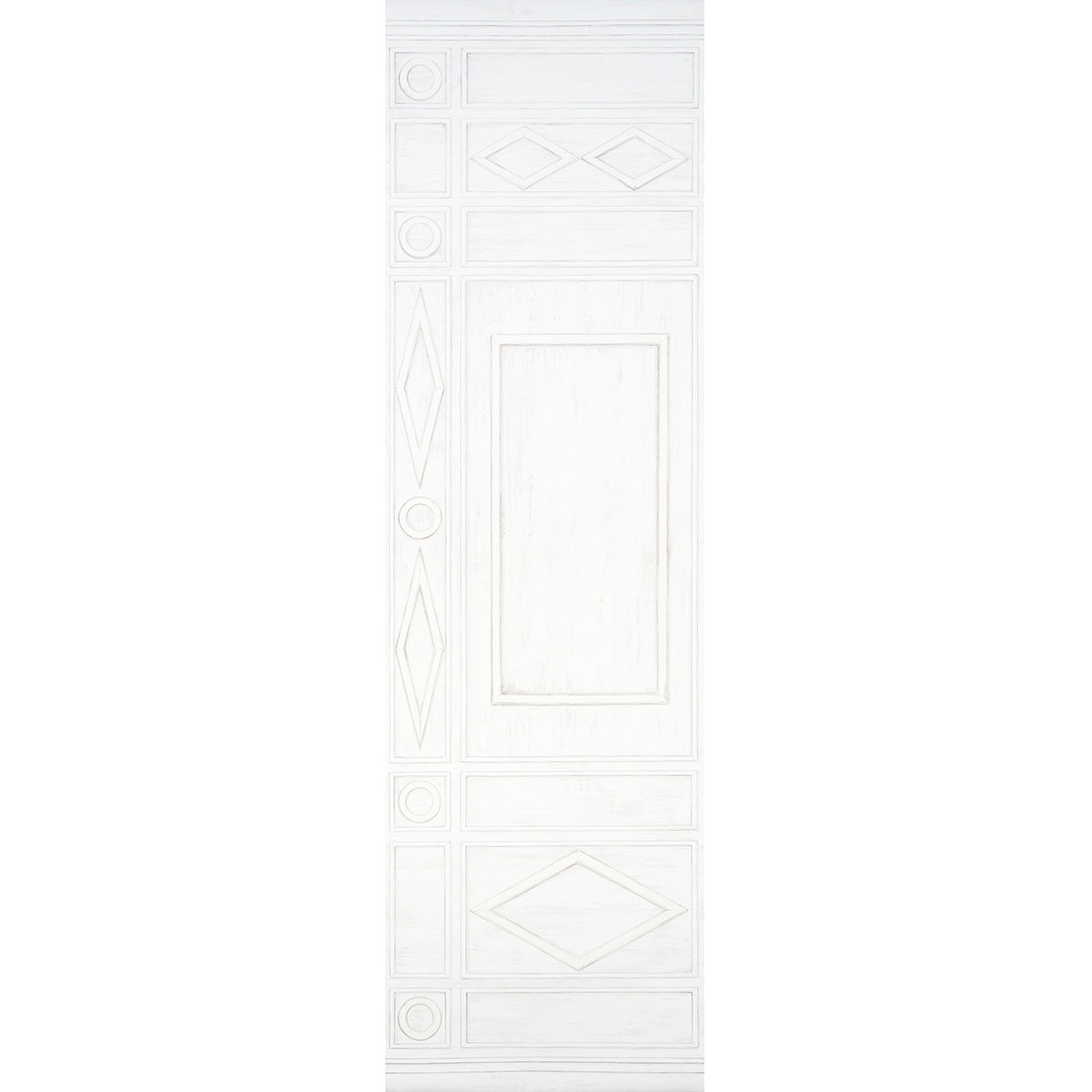Swedish Manor Panel A wallpaper in white color - pattern number 5015170 - by Schumacher in the Mary Mcdonald collection
