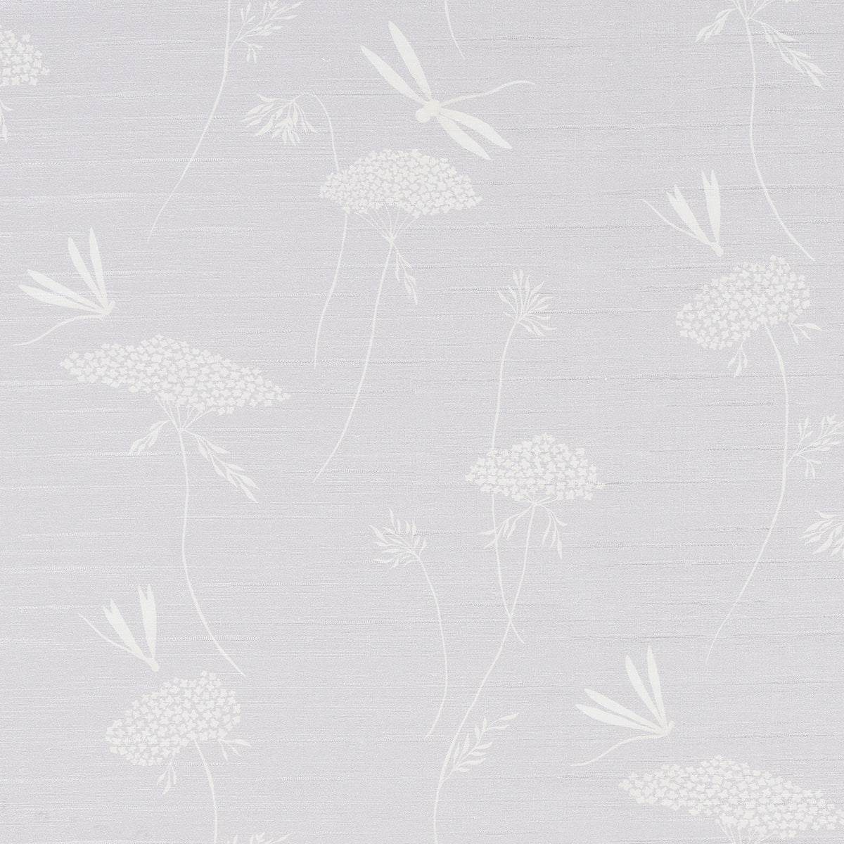 La Libellule Silk wallpaper in moonstone color - pattern number 5015190 - by Schumacher in the Textured Wallcoverings and Printed Grasscloths collection