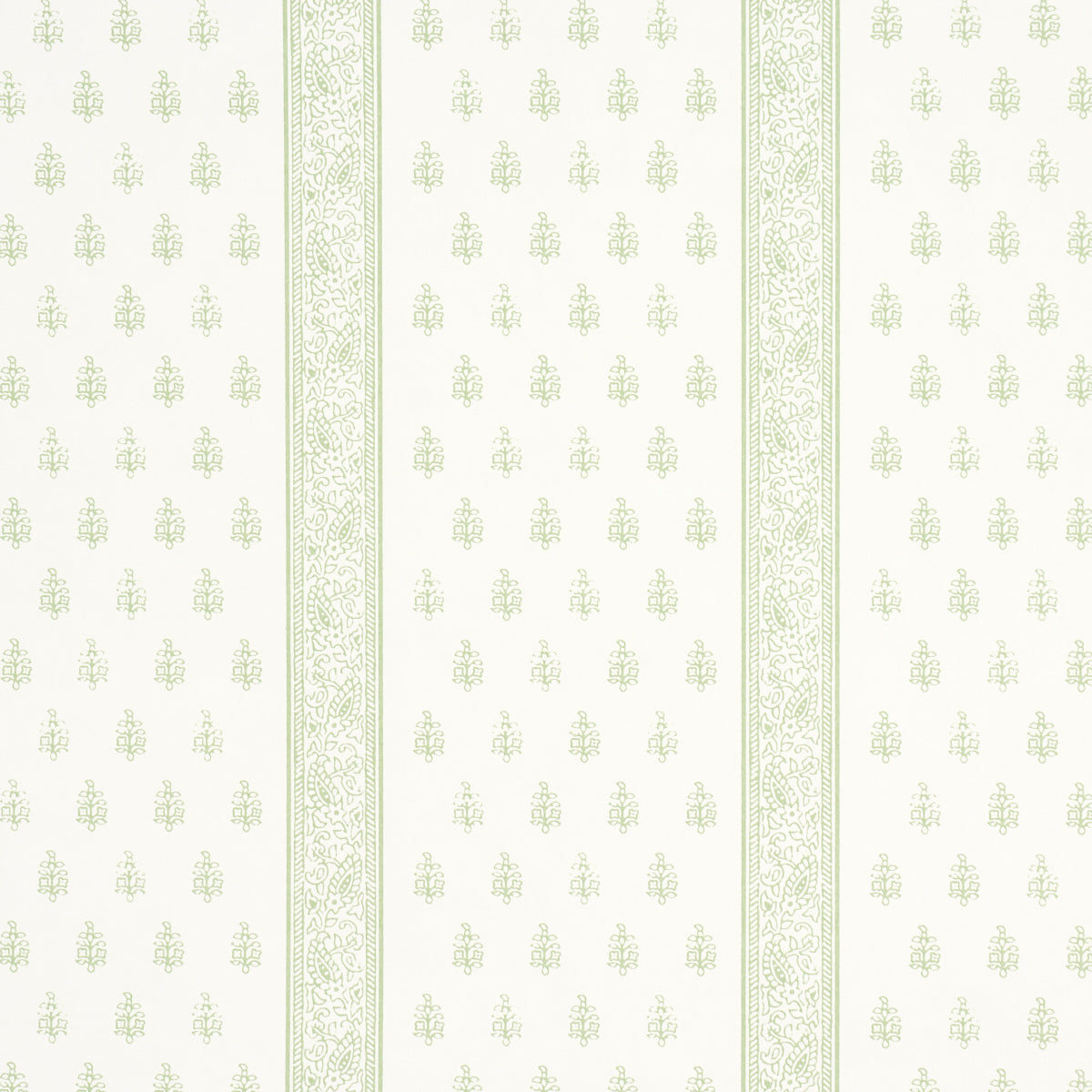 Kerala Paisley II wallpaper in leaf color - pattern number 5015231 - by Schumacher in the Jacaranda collection