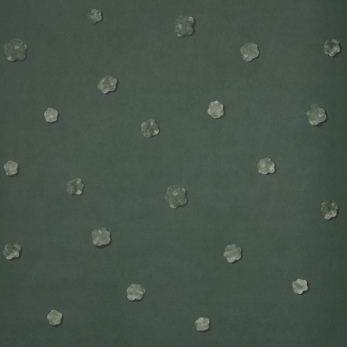 Heavenly Bodies wallpaper in deep green color - pattern number 5015272 - by Schumacher in the Backdrop I collection
