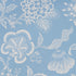 Hothouse Flowers Silhouette wallpaper in bliss blue color - pattern number 5015321 - by Schumacher in the Celerie Kemble collection