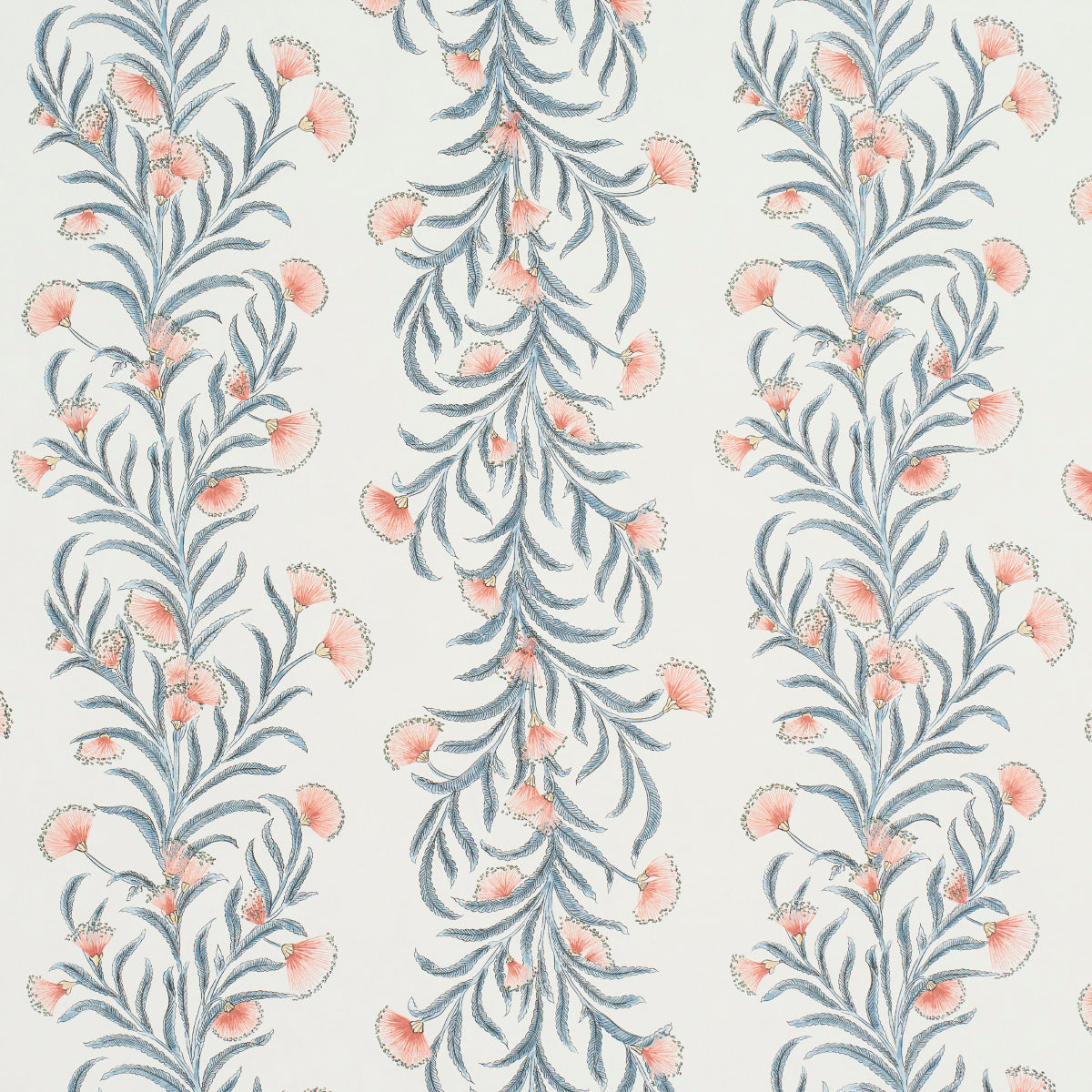 Tasmanian Mimosa wallpaper in pink and grey color - pattern number 5015360 - by Schumacher in the Celerie Kemble collection