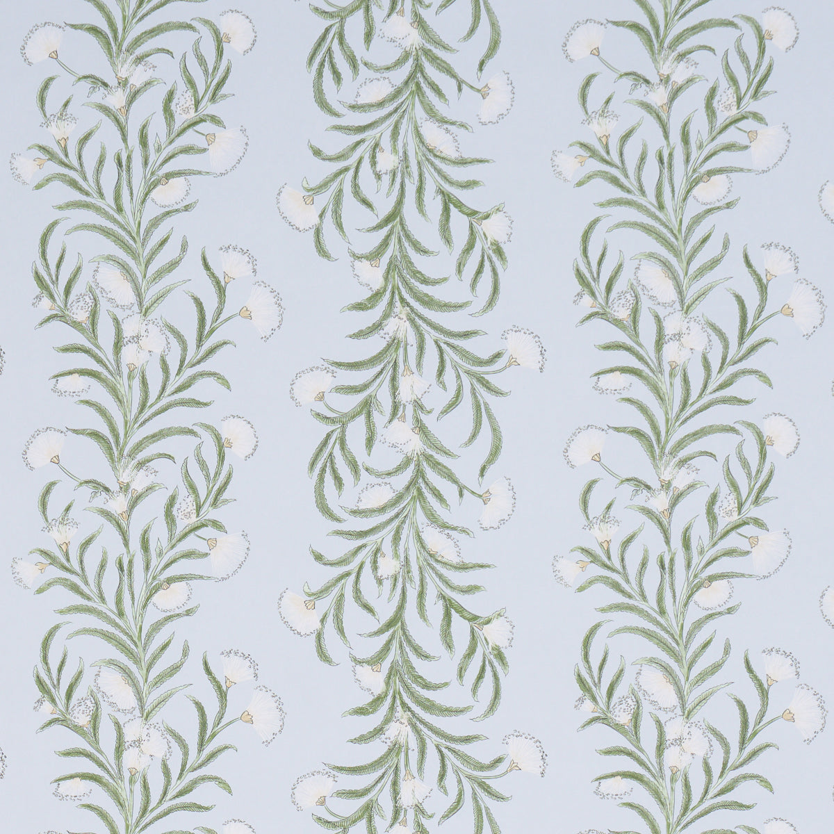 Tasmanian Mimosa Wallpaper in Sky color - pattern number 5015363 - by Schumacher in the Perennial Favorites collection