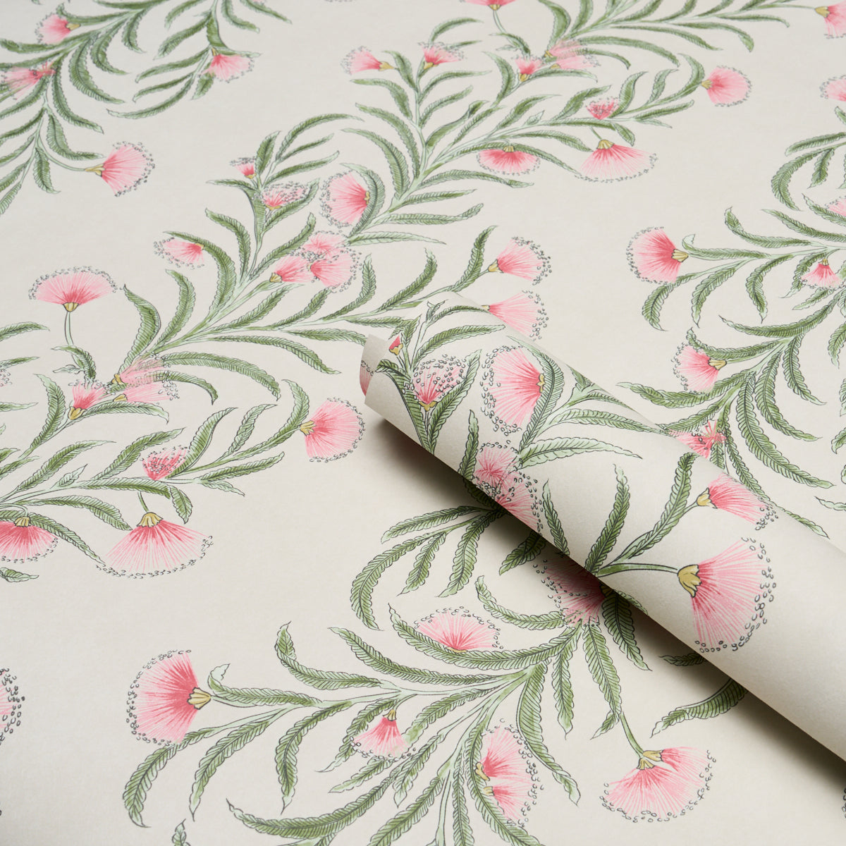 Tasmanian Mimosa Wallpaper in Petal color - pattern number 5015364 - by Schumacher in the Perennial Favorites collection