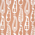 Paisley Peas wallpaper in terracotta color - pattern number 5015383 - by Schumacher in the Drusus Tabor collection