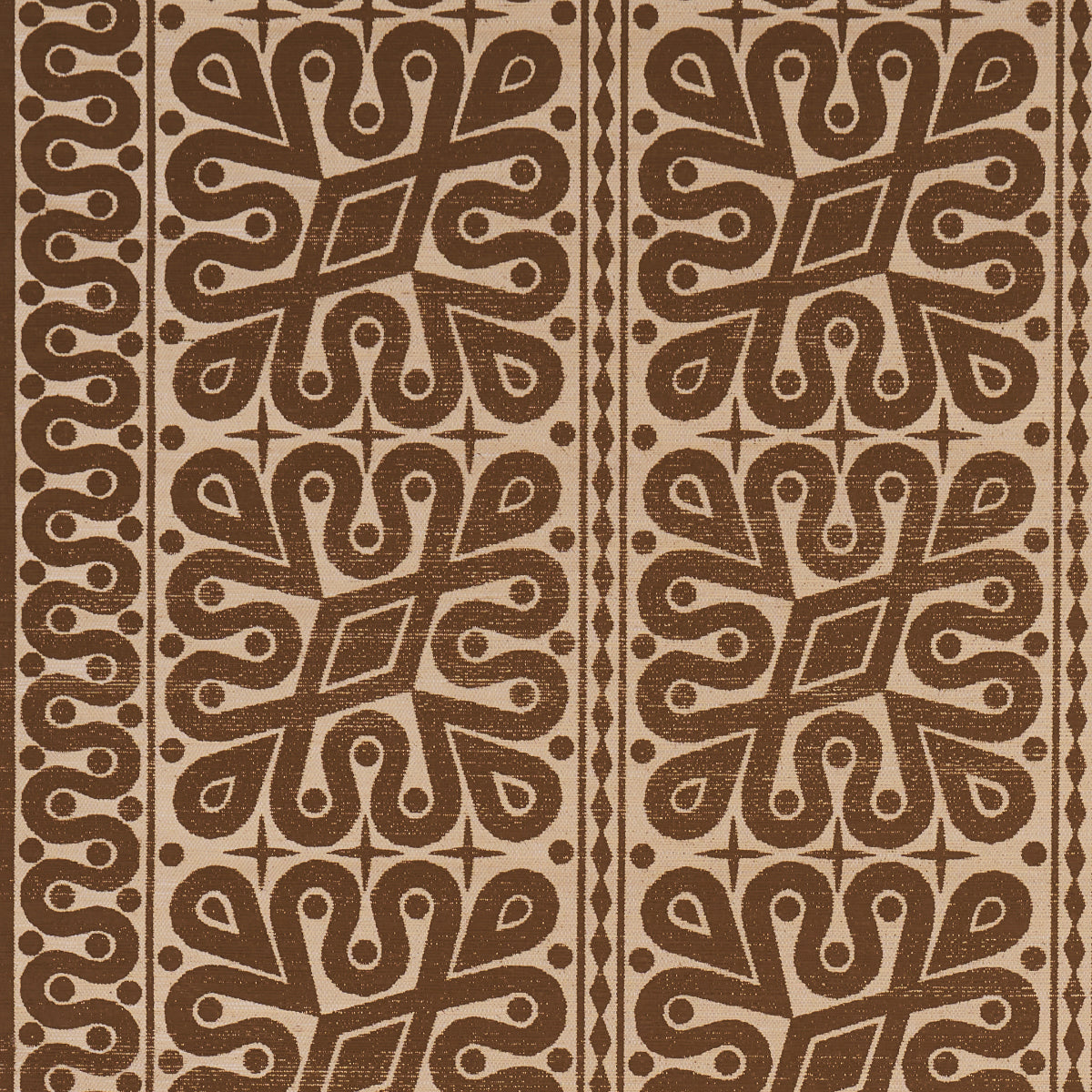 Borneo Grasscloth wallpaper in brown color - pattern number 5015410 - by Schumacher in the Celerie Kemble collection