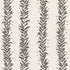 Tendril Stripe fabric in black and cream color - pattern number 5015490 - by Schumacher in the Marian Mcevoy collection