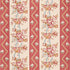 Sylvain Floral Stripe wallpaper in rouge color - pattern number 5015541 - by Schumacher in the Le Max collection