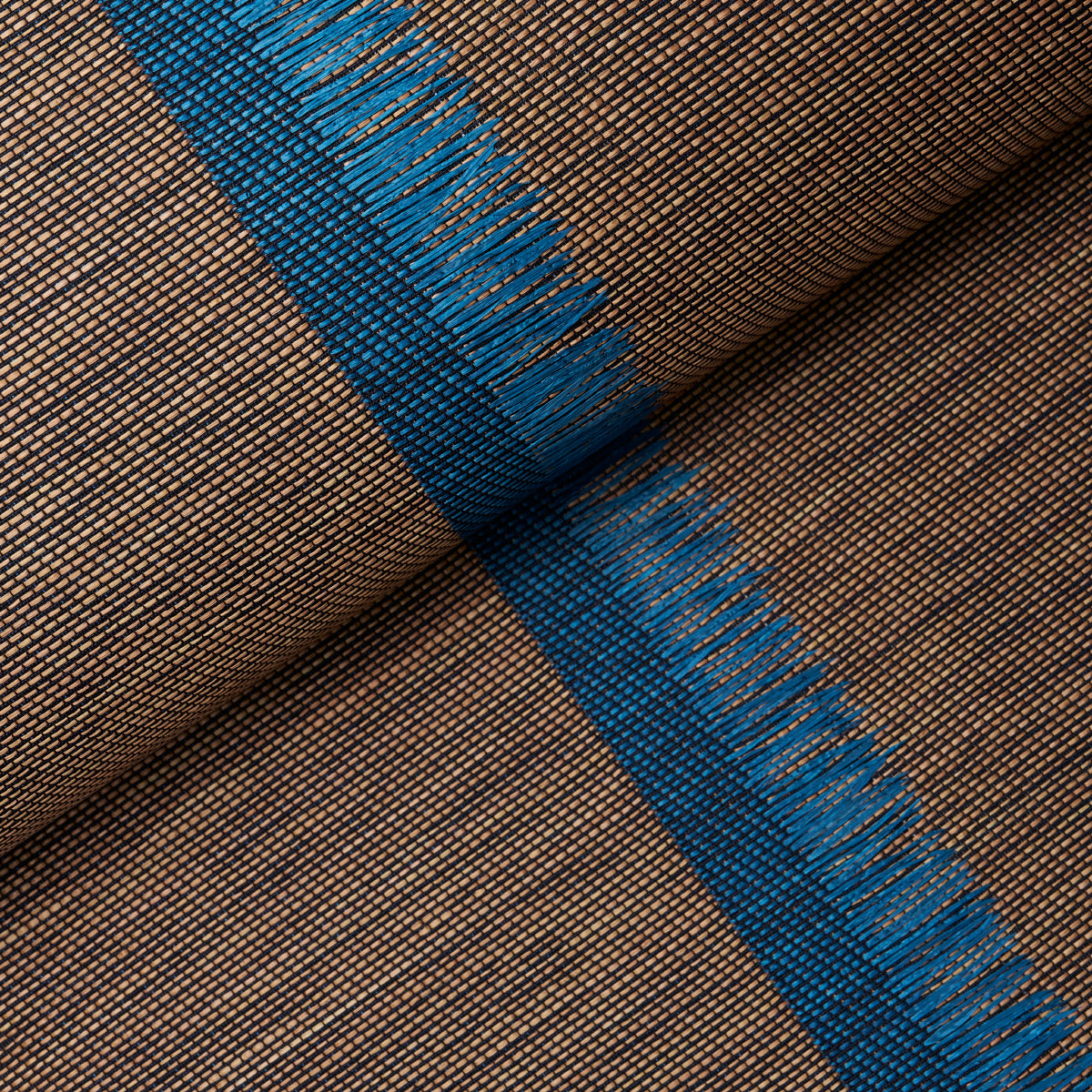 Axel Fringe Wallcovering wallpaper in peacock brown color - pattern number 5015710 - by Schumacher in the Patterson Flynn collection