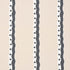 Rousseau Stripe wallpaper in noir and cream color - pattern number 5015742 - by Schumacher in the Domino Effect collection
