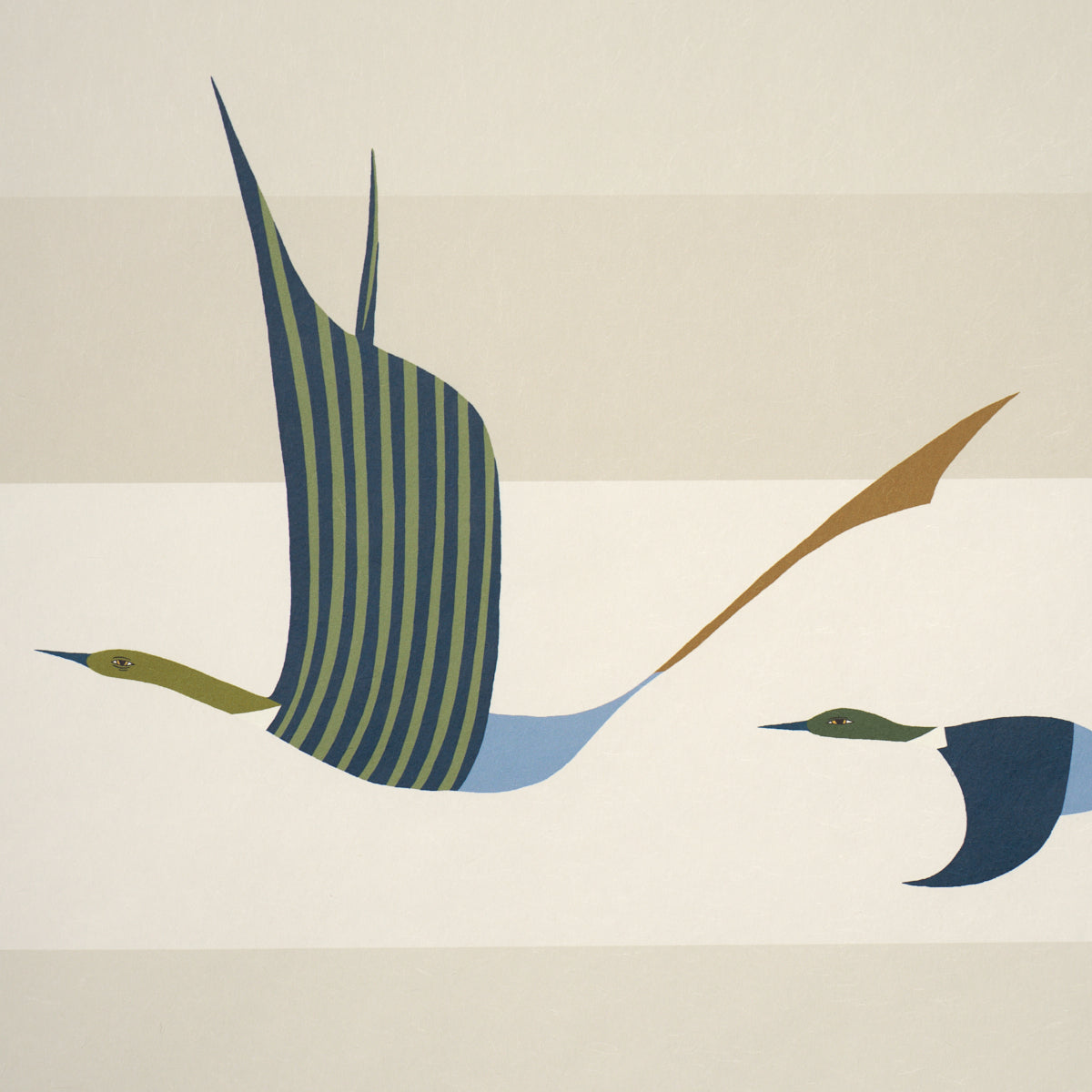 Flying West Wallpaper in blue color - pattern number 5015851 - by Schumacher in the Perennial Favorites collection