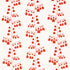 Bleeding Hearts wallpaper in red color - pattern number 5015861 - by Schumacher in the Peg Norriss collection