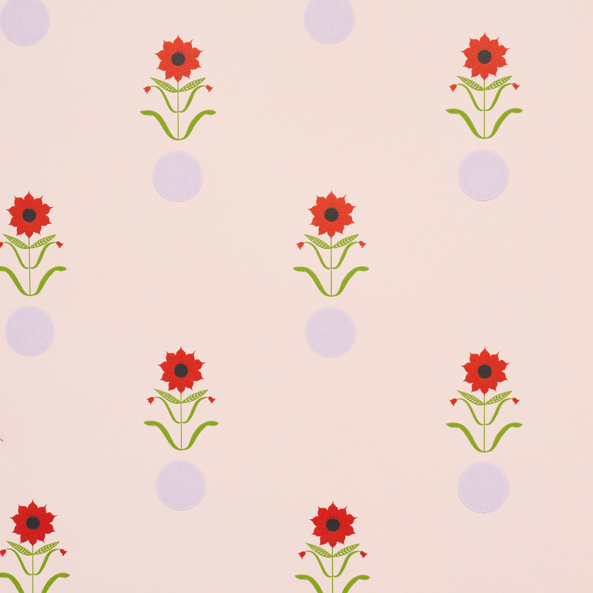 Forget Me Dots wallpaper in pink color - pattern number 5015881 - by Schumacher in the Peg Norriss collection