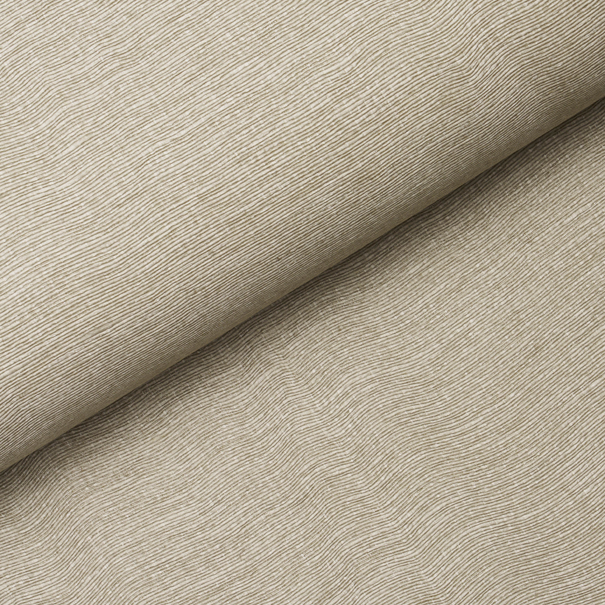 Linen Plisse Wallcovering wallpaper in natural color - pattern number 5015894 - by Schumacher in the Patterson Flynn collection