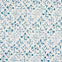 Frances Scallop Floral wallpaper in blues color - pattern number 5015962 - by Schumacher in the Craft Revival collection