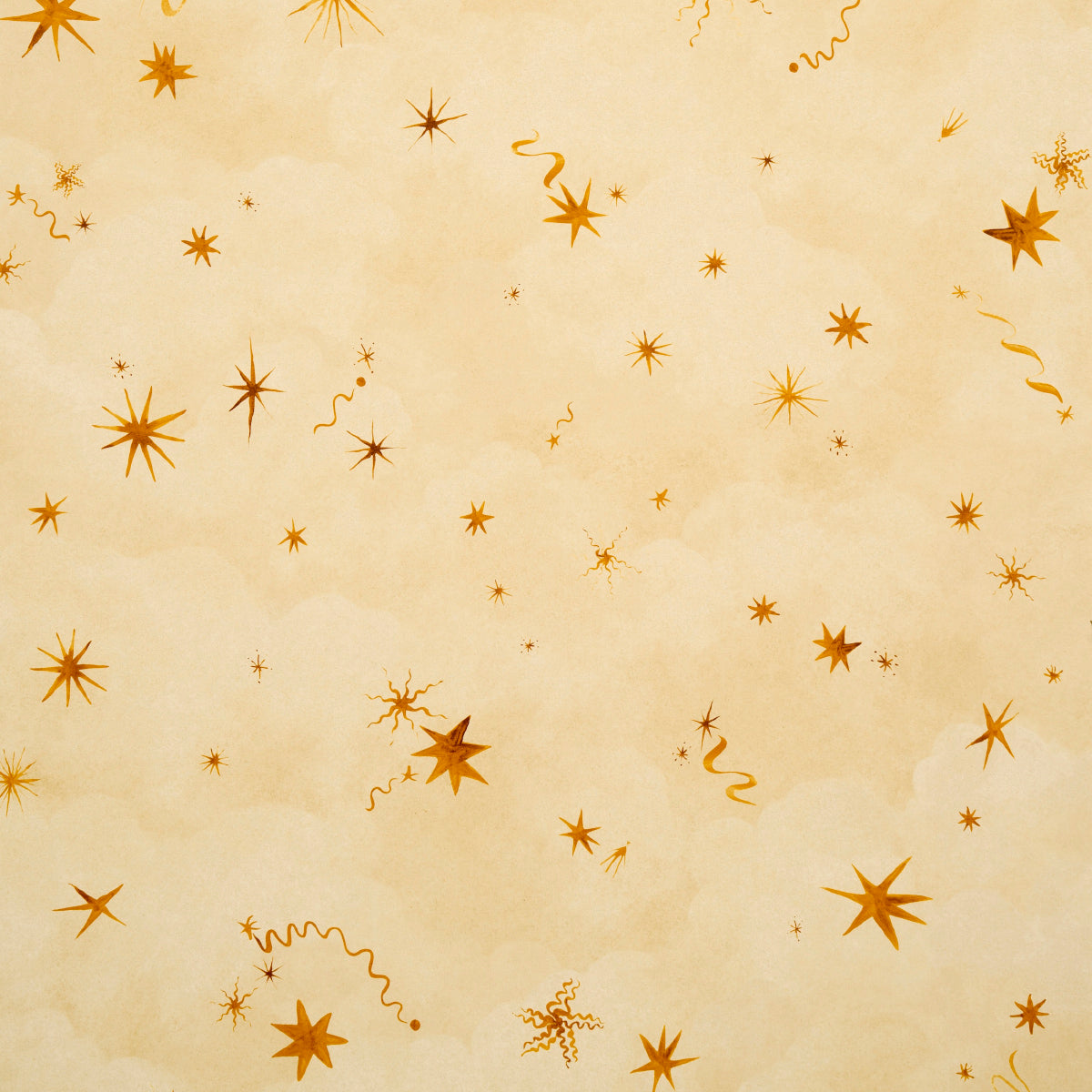 Luminaries wallpaper in sunbeam color - pattern number 5016011 - by Schumacher in the Backdrop X Xavier Donnelly collection