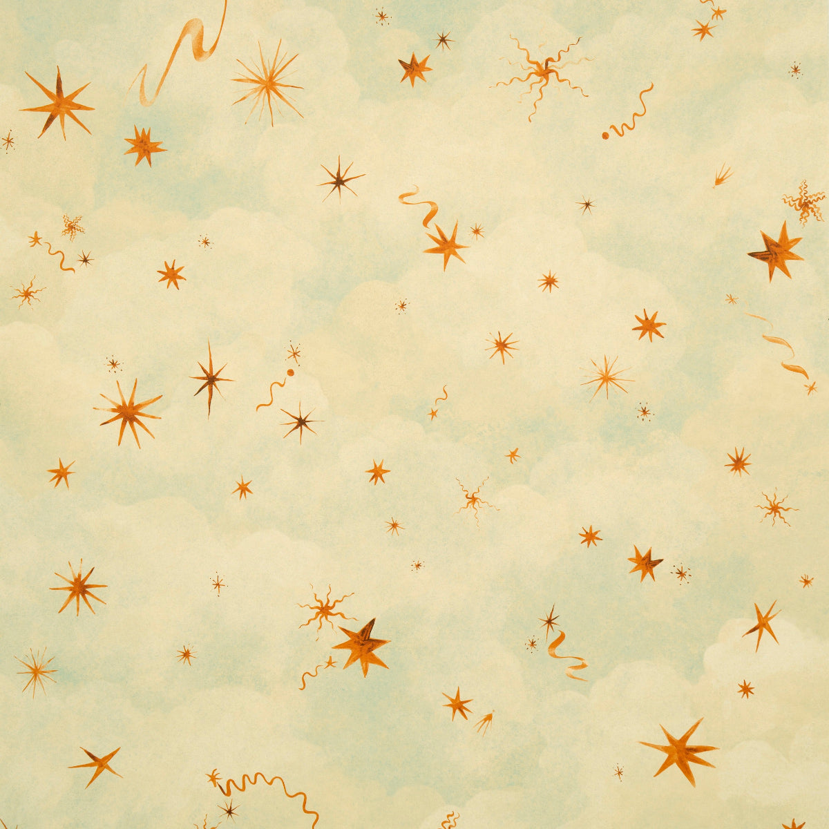 Luminaries wallpaper in dusk color - pattern number 5016012 - by Schumacher in the Backdrop X Xavier Donnelly collection