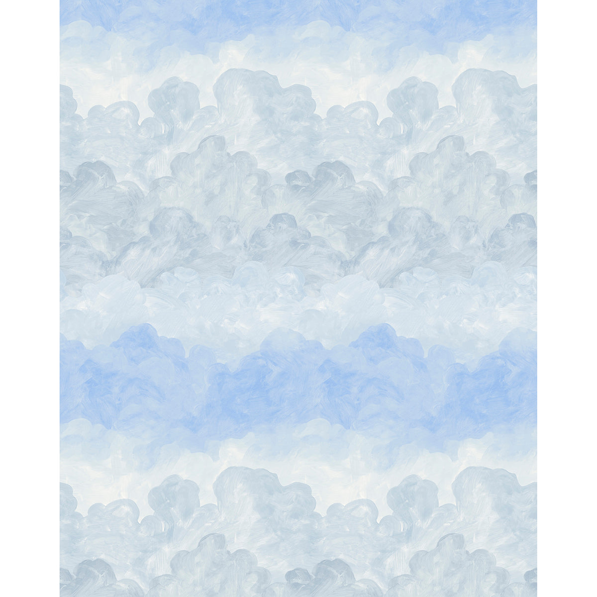 Painted Sky wallpaper in clear blue color - pattern number 5016021 - by Schumacher in the Backdrop X Xavier Donnelly collection