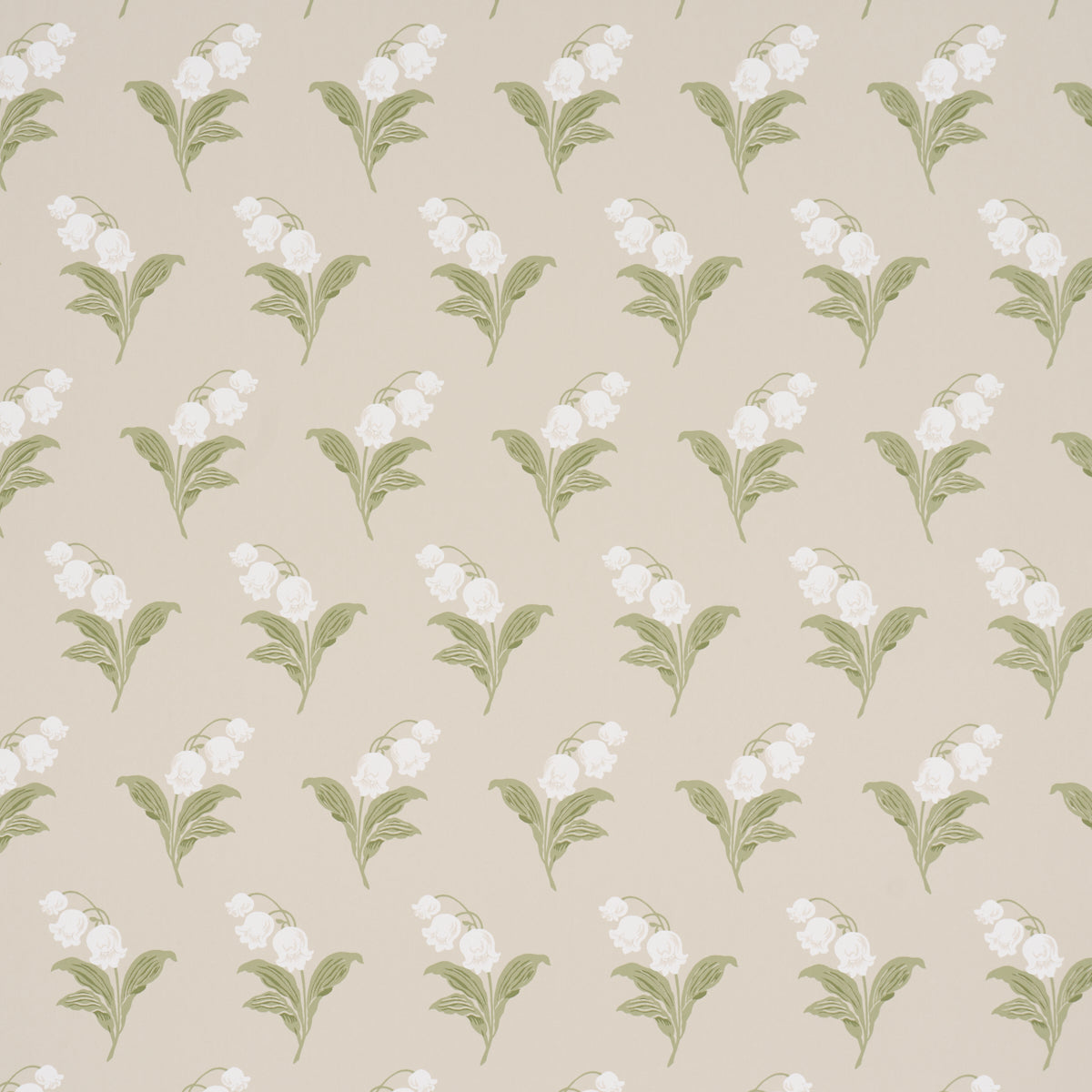 Lily Of The Valley wallpaper in spring color - pattern number 5016281 - by Schumacher in the Craft Revival collection