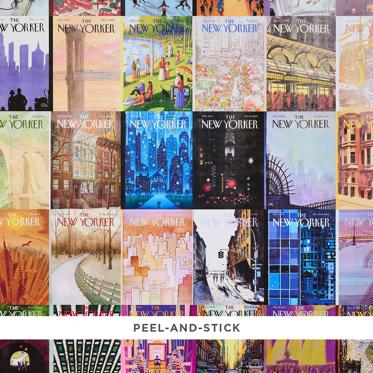 The New Yorker City View Covers Peel and Stick wallpaper in multicolor color - pattern number 5016330 - by Schumacher in the The New Yorker collection