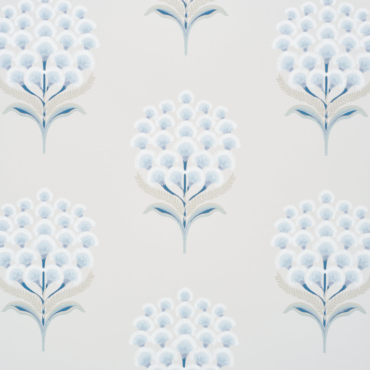 Aurelia wallpaper in porcelain color - pattern number 5016341 - by Schumacher in the A Love Affair collection
