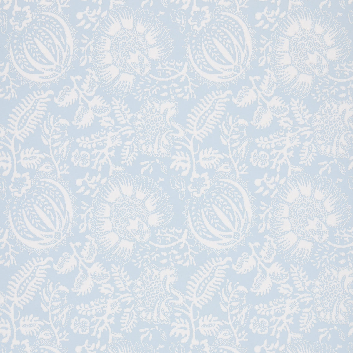 Pomegranate Print wallpaper in sky color - pattern number 5016370 - by Schumacher in the A Love Affair collection