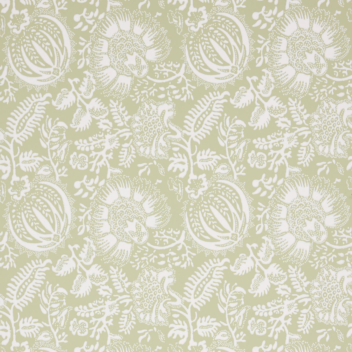 Pomegranate Print wallpaper in moss color - pattern number 5016371 - by Schumacher in the A Love Affair collection