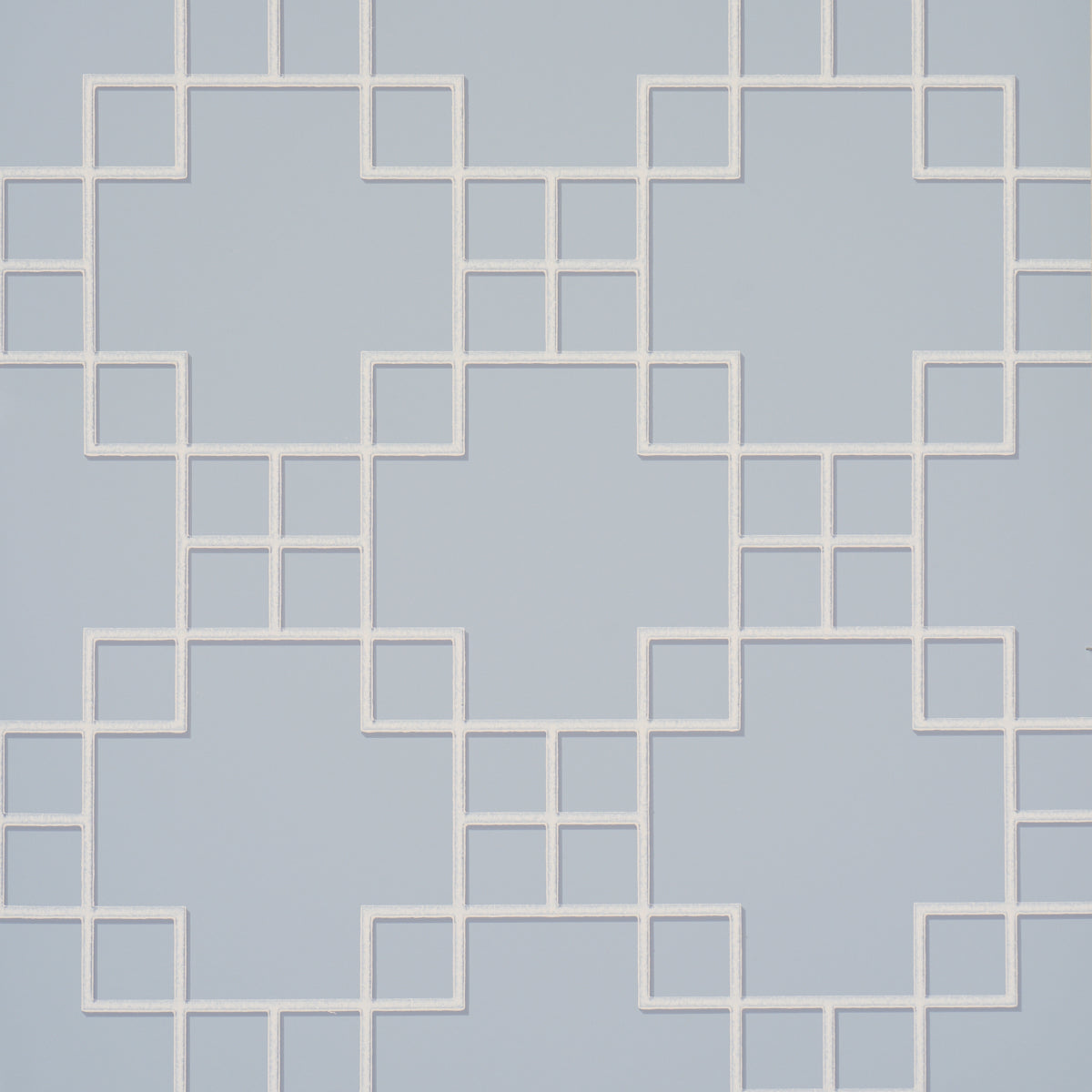 Georgette Trellis wallpaper in light blue color - pattern number 5016501 - by Schumacher in the A Love Affair collection