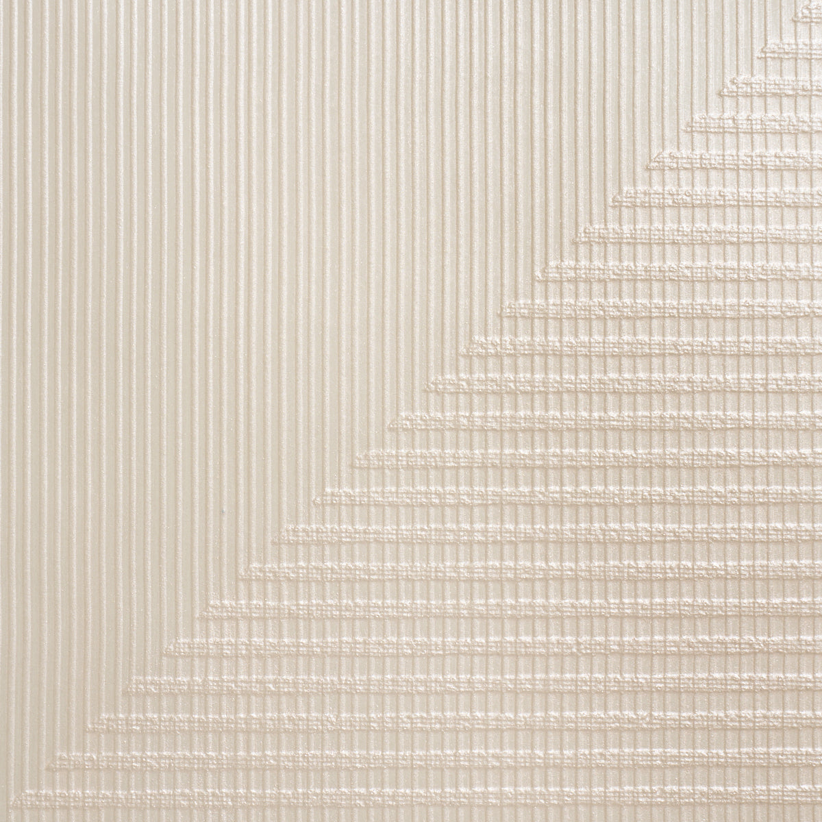 Hand Combed Triangles wallpaper in pearlescent color - pattern number 5016520 - by Schumacher in the Textured and Woven Wallcoverings collection