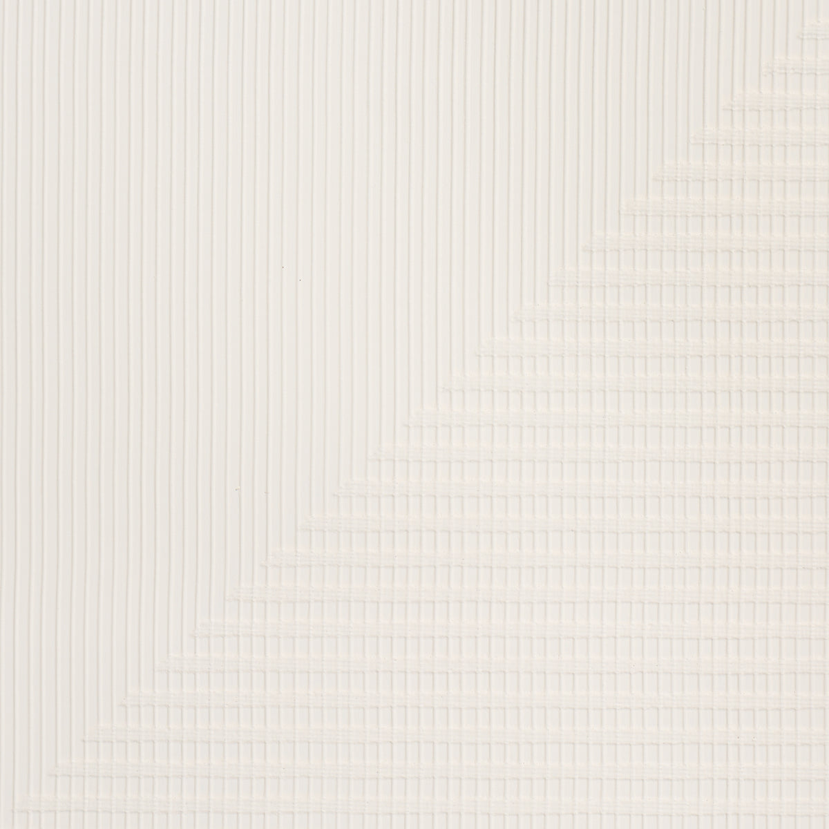 Hand Combed Triangles wallpaper in white color - pattern number 5016521 - by Schumacher in the Textured and Woven Wallcoverings collection