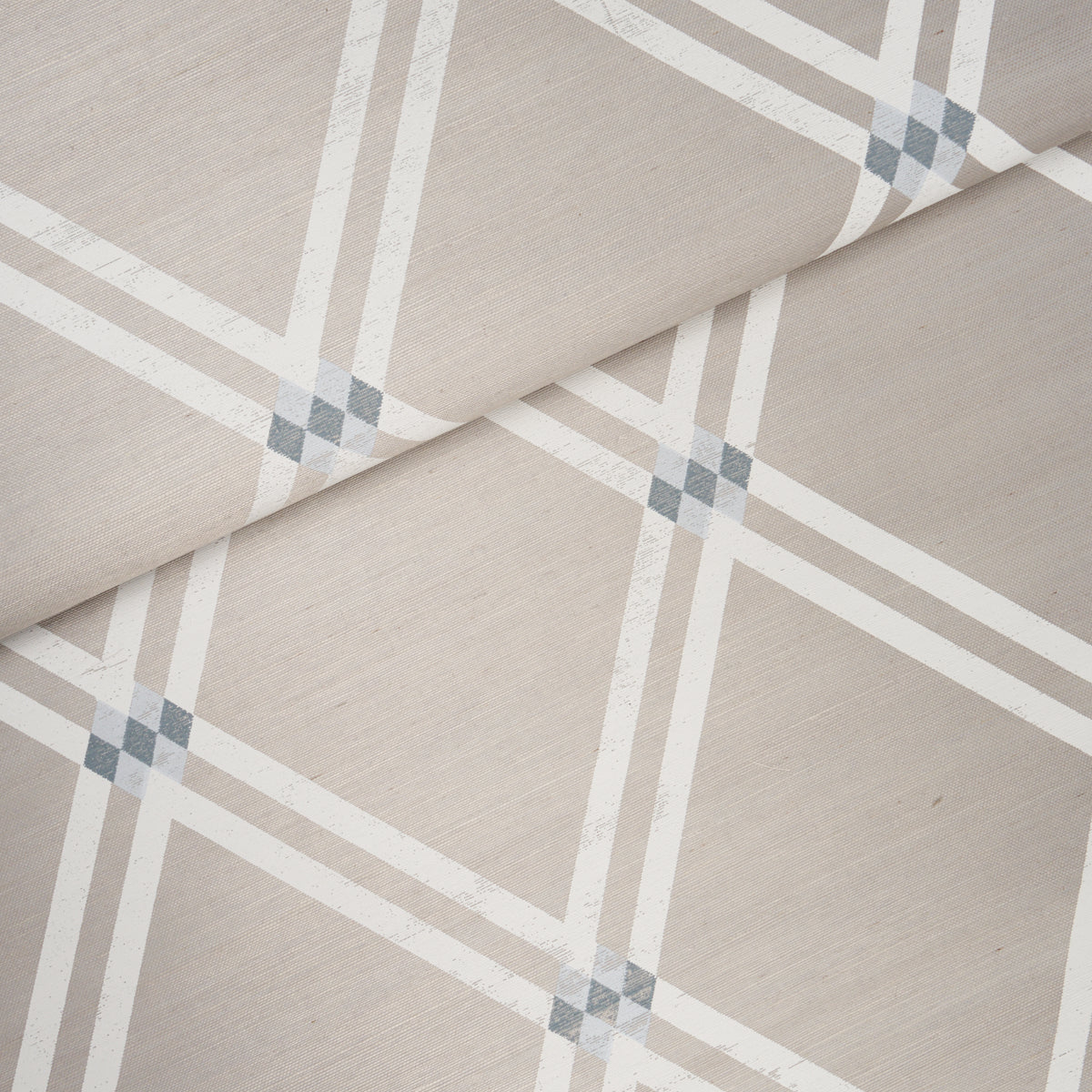 Asolo Sisal Wallpaper in sky color - pattern number 5016542 - by Schumacher in the Perennial Favorites collection