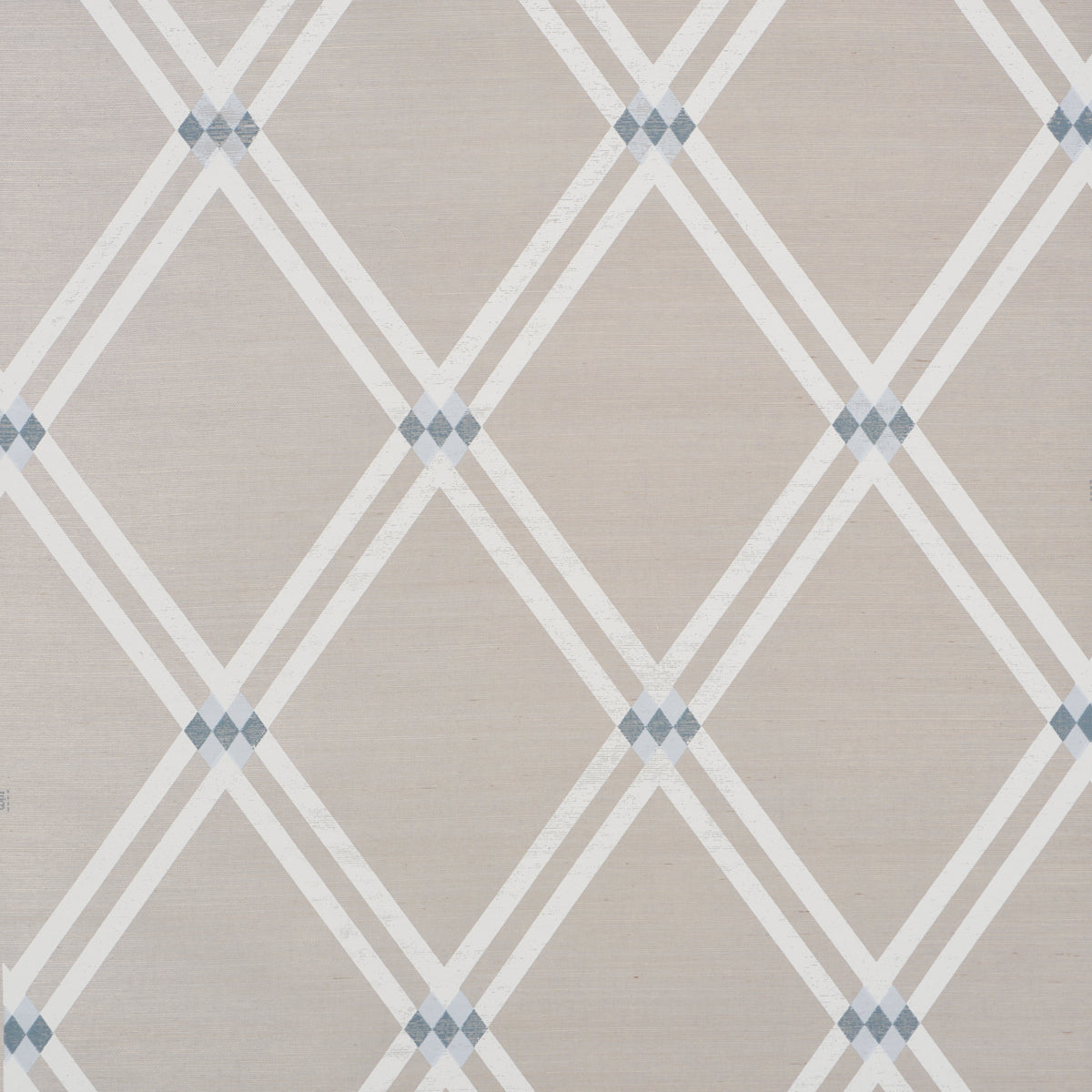 Asolo Sisal Wallpaper in sky color - pattern number 5016542 - by Schumacher in the Perennial Favorites collection