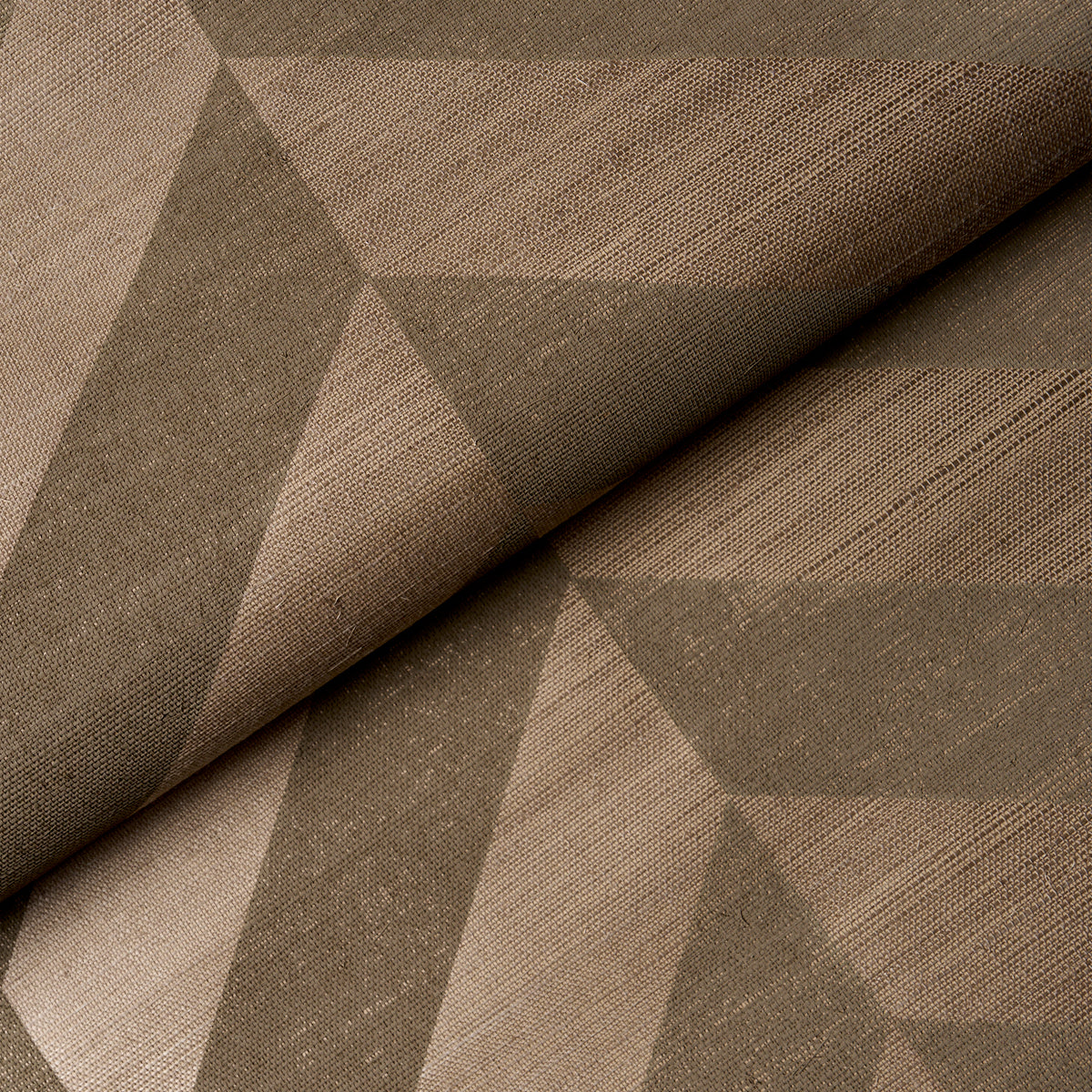 Staggered Chevron Sisal Wallpaper in brown color - pattern number 5016561 - by Schumacher in the Perennial Favorites collection