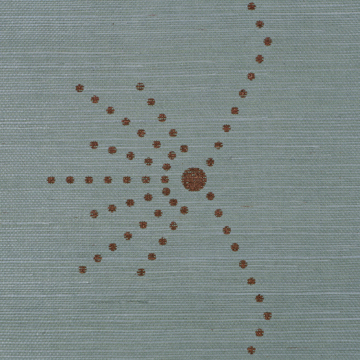 Royère Stripe Sisal Wallpaper in seaglass color - pattern number 5016722 - by Schumacher in the Perennial Favorites collection