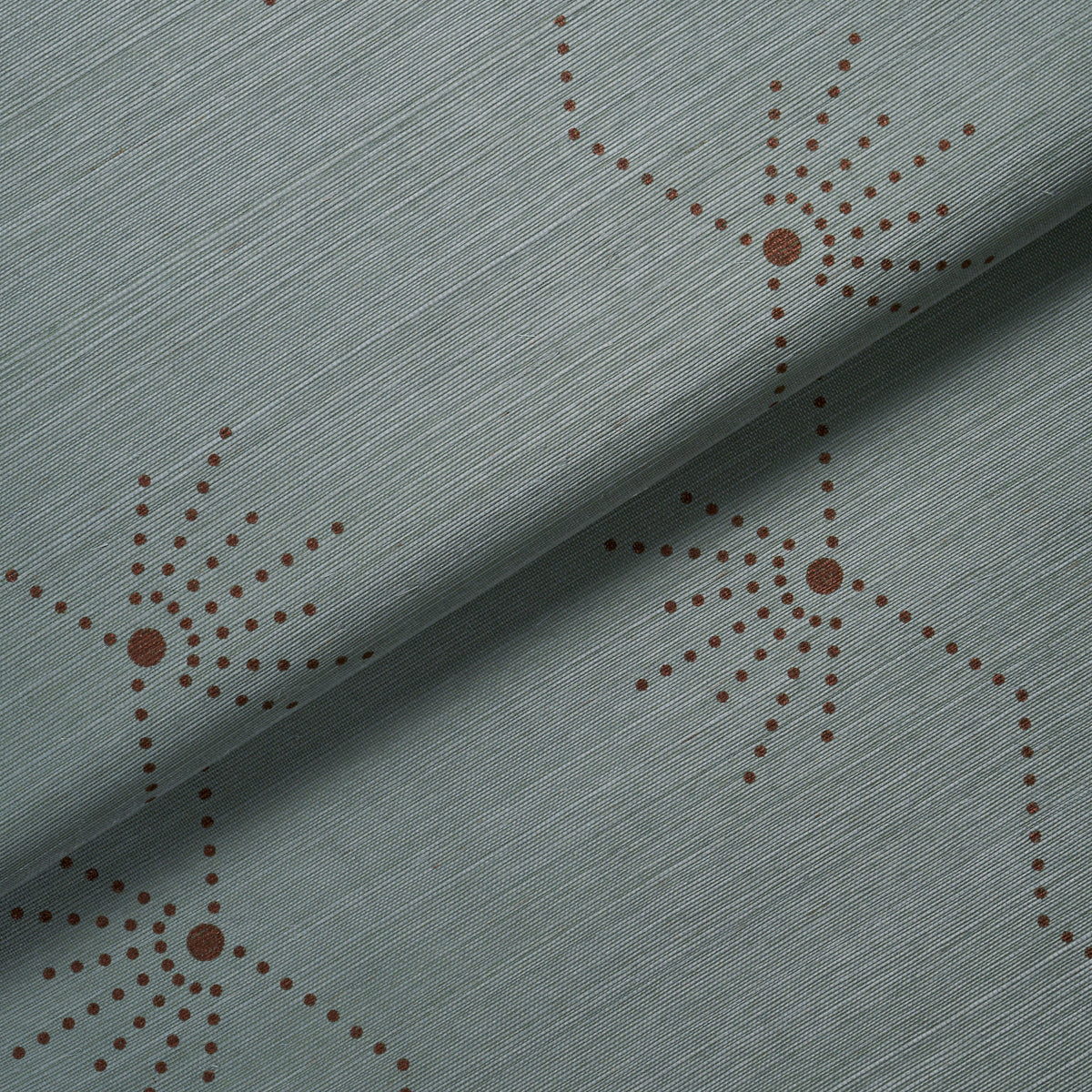 Royère Stripe Sisal Wallpaper in seaglass color - pattern number 5016722 - by Schumacher in the Perennial Favorites collection