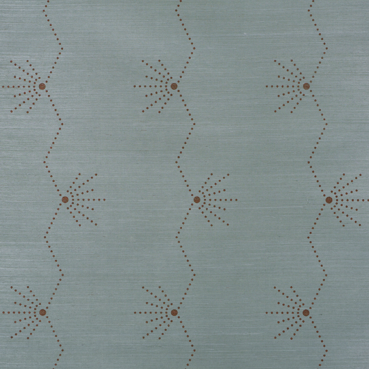 Royère Stripe Sisal Wallpaper in seaglass color - pattern number 5016722 - by Schumacher in the Perennial Favorites collection
