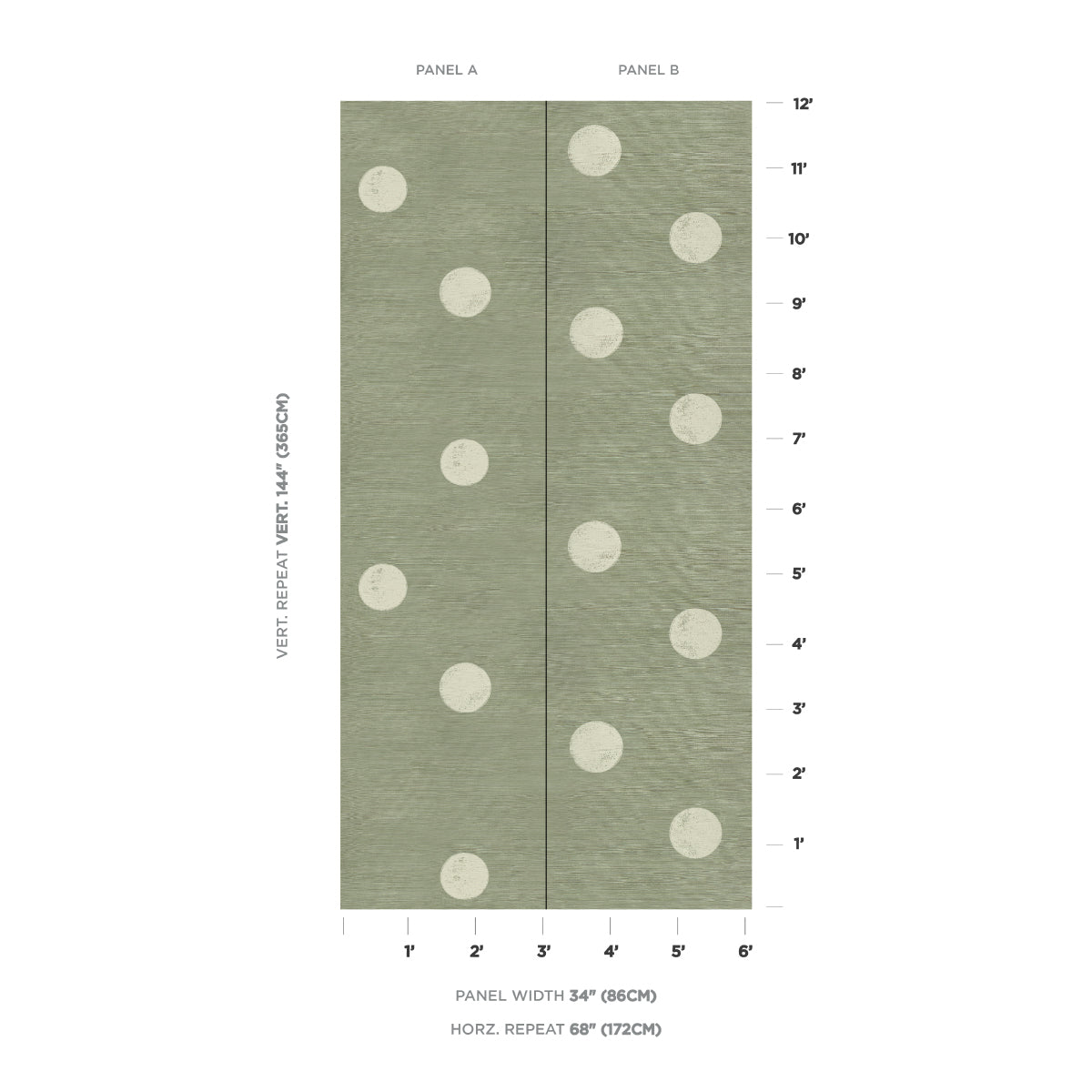 Monte Carlo Sisal 2 Panel Set Wallpaper in seaglass color - pattern number 5016840 - by Schumacher in the Backdrop I collection