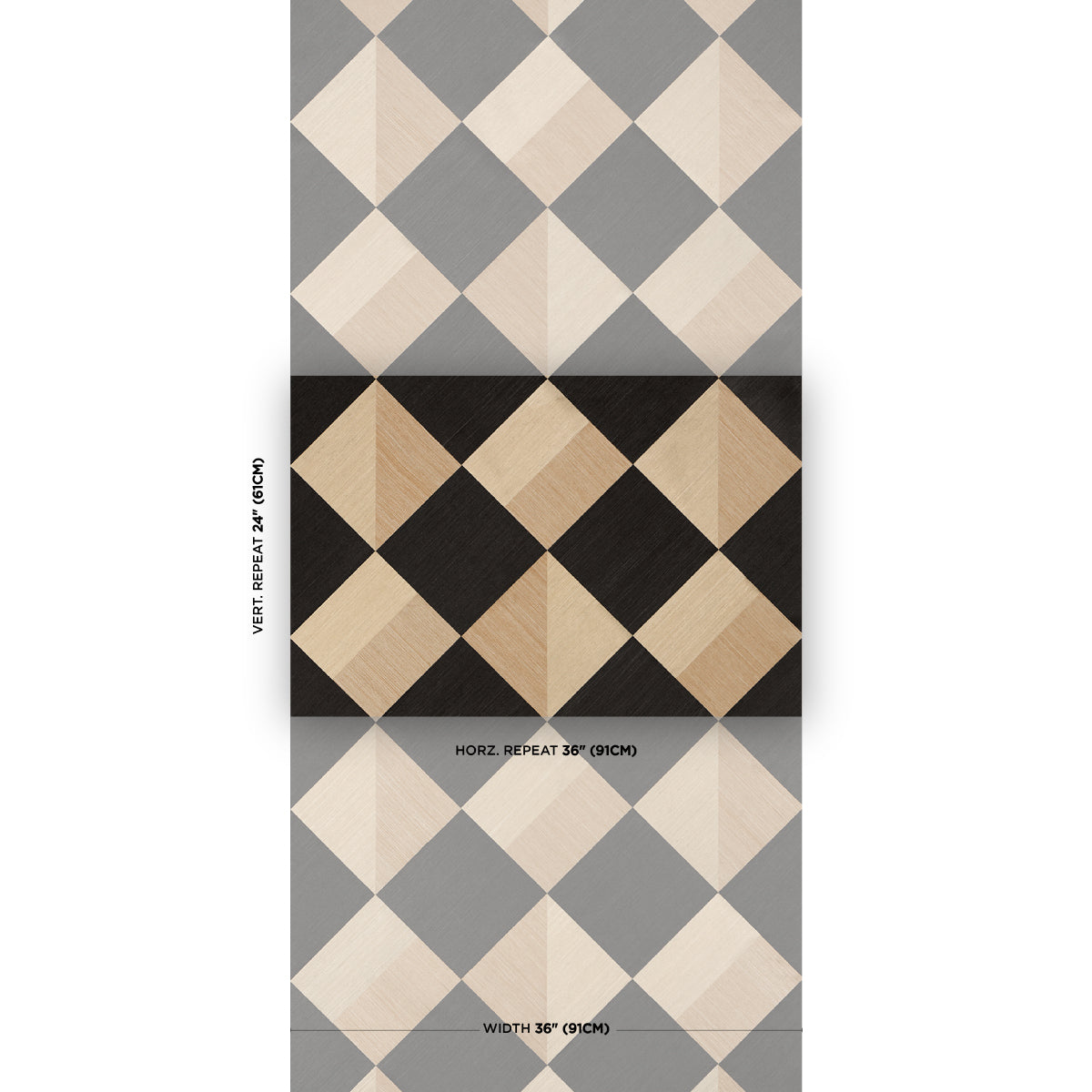 Maestro Wallpaper in dark arts color - pattern number 5016881 - by Schumacher in the Backdrop I collection