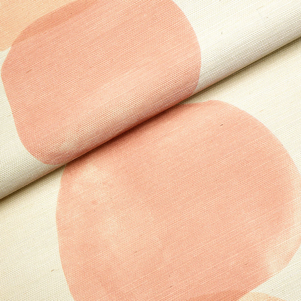 Hyperion Sisal Wallpaper in peach color - pattern number 5016911 - by Schumacher in the Backdrop I collection