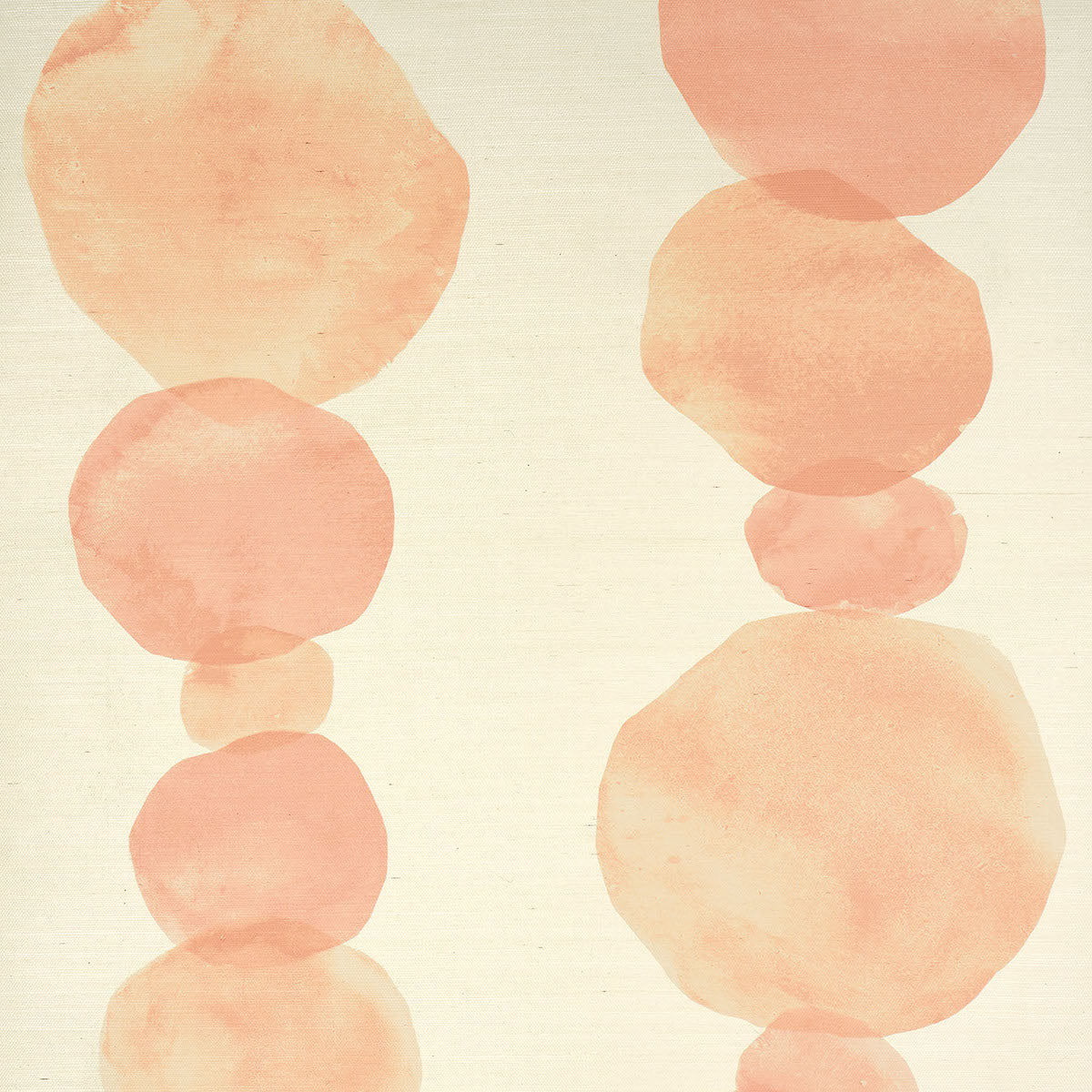Hyperion Sisal Wallpaper in peach color - pattern number 5016911 - by Schumacher in the Backdrop I collection