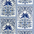 Amazonas Mystique wallpaper in tropical shades of blue color - pattern number 5016941 - by Schumacher in the Johanna Ortiz collection