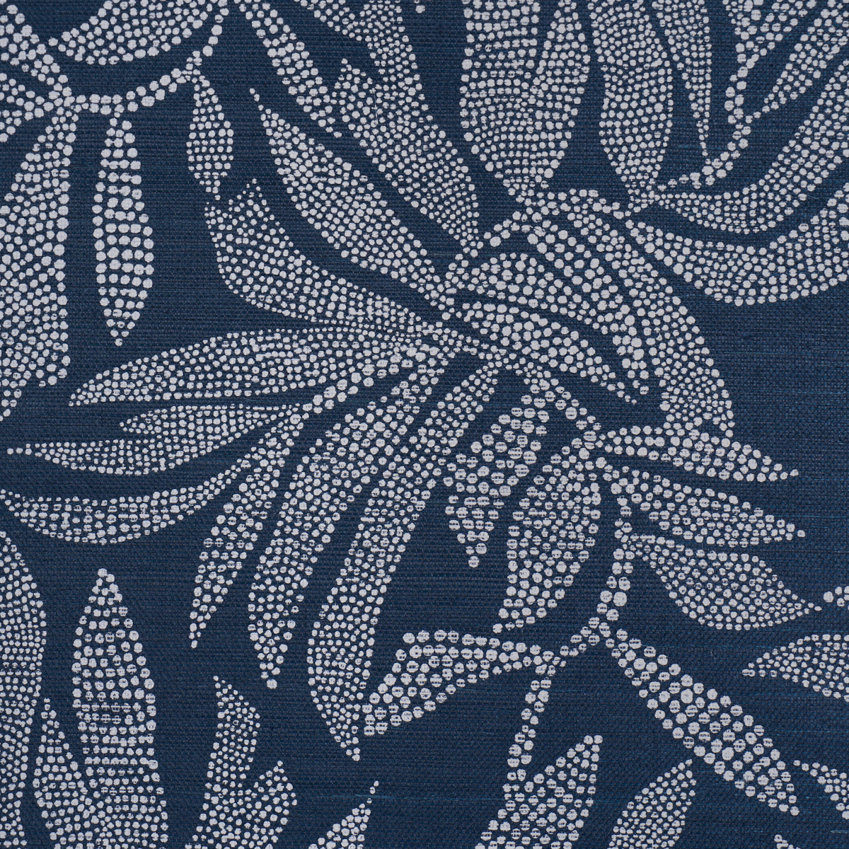 Tayrona Palm Mosaic Sisal Wallpaper in pacific ocean hues color - pattern number 5016951 - by Schumacher in the Johanna Ortiz collection